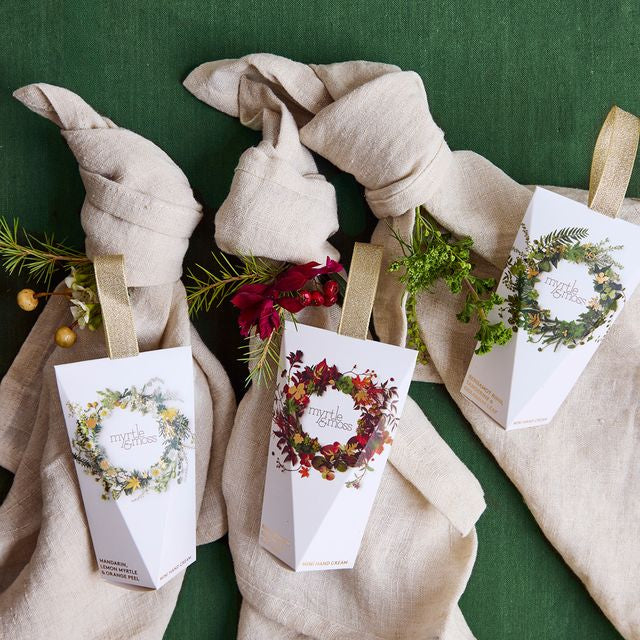 Rose Geranium, Grapefruit & Clary Sage Hand Cream Wreath Ornament