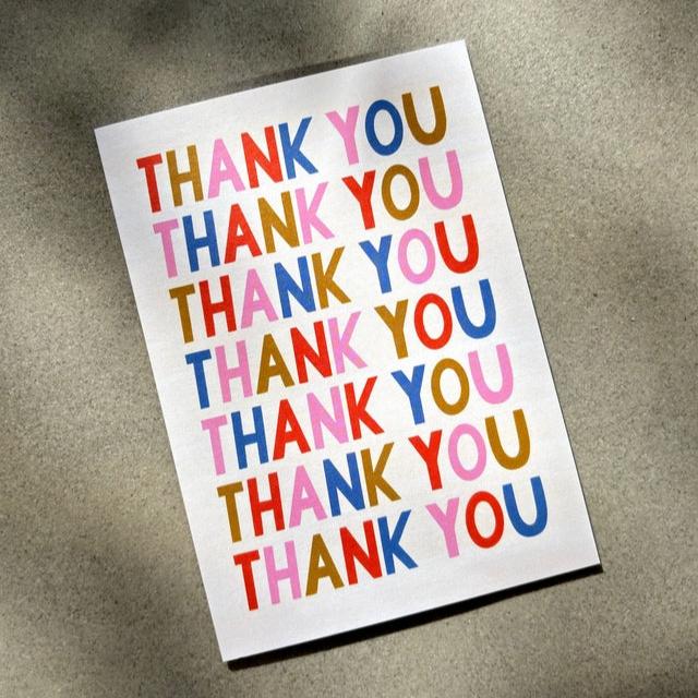 Thank You Bold Greeting Card