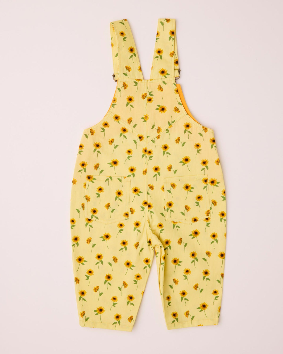 Sunflower Delight Baby Cotton Drill Overalls