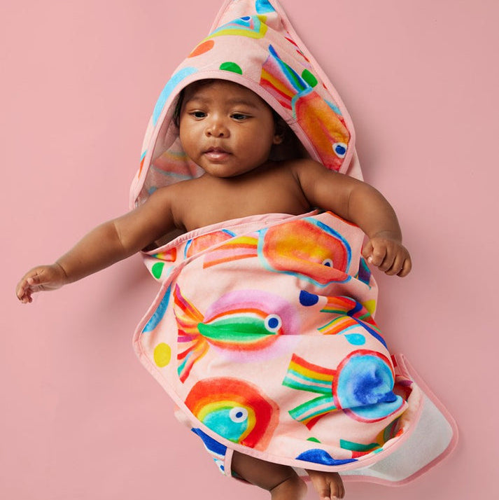 Fancy Fins Baby Hooded Towel