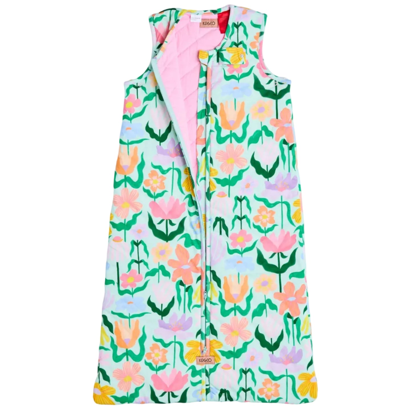 Popping Flowers Green Sleep Bag 2.5 TOG