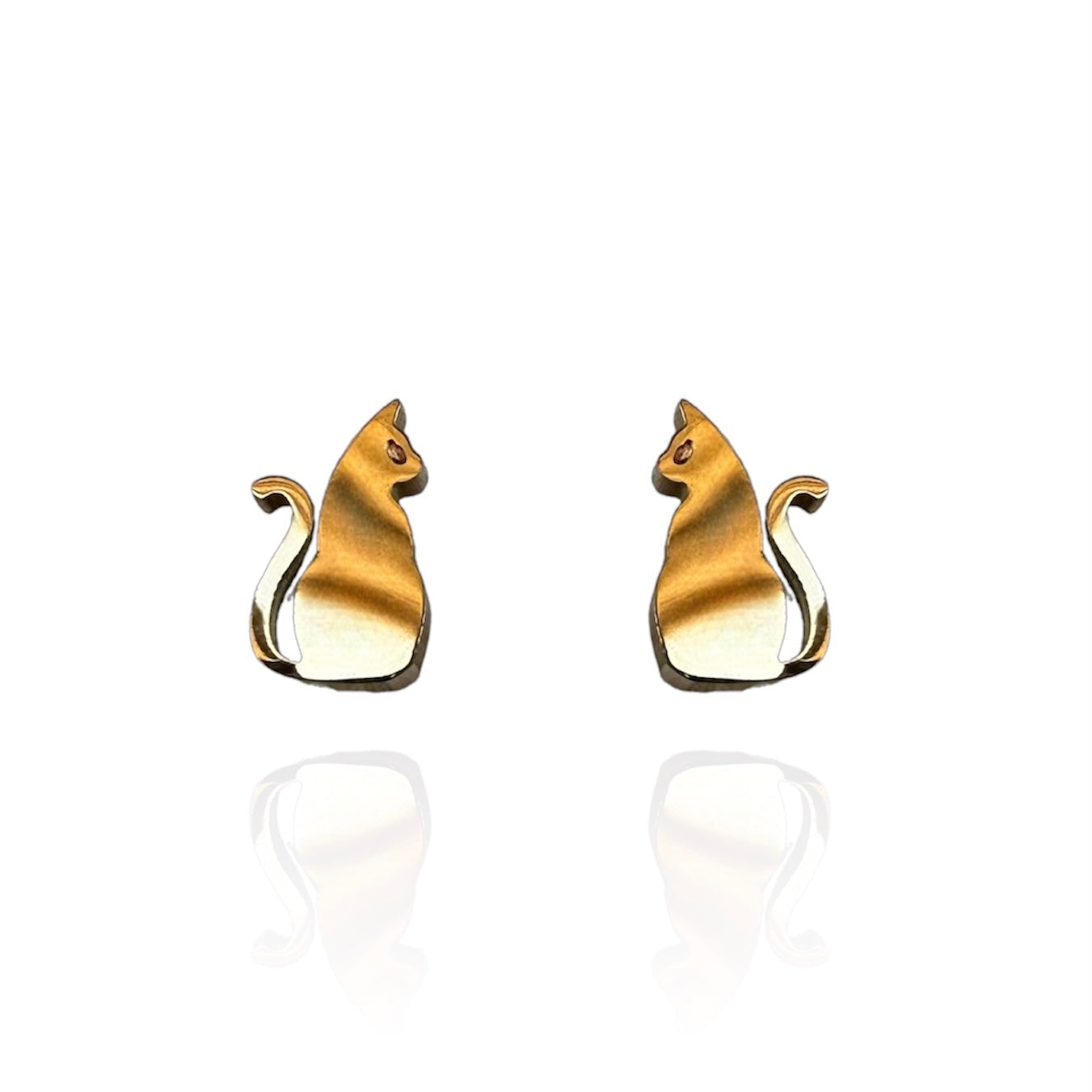 Cat Stud Earrings