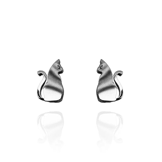 Cat Stud Earrings