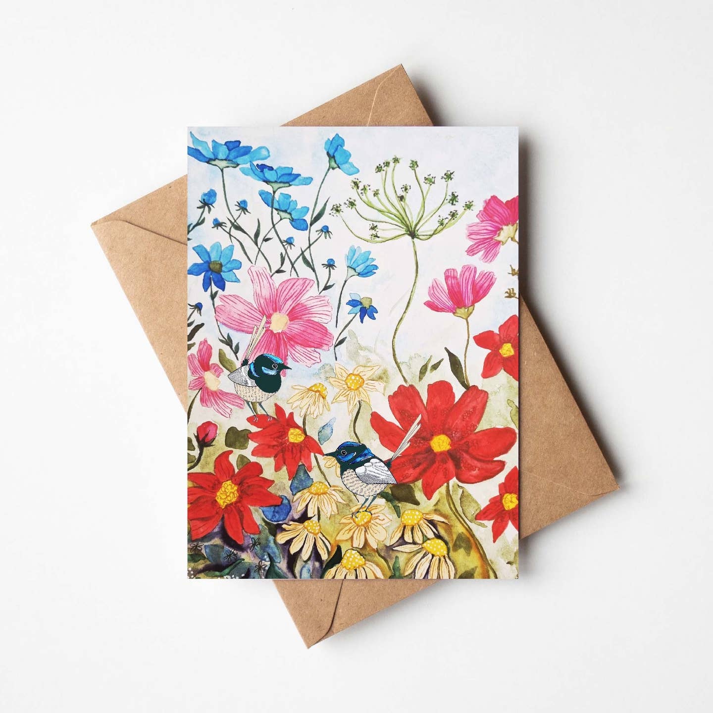 Garden Wrens Greeting Card
