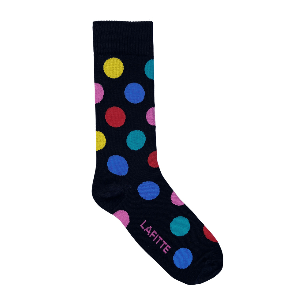 Big Spot Black Socks
