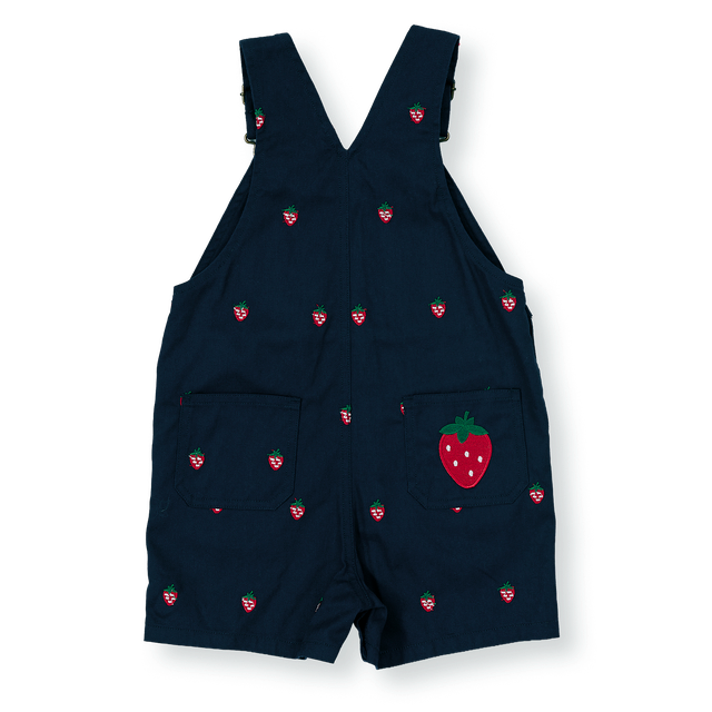 Mini Strawberry Embroidered Burton Baby Overall