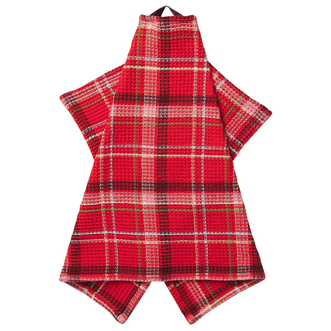 Frances Poppy Waffle Tea Towel