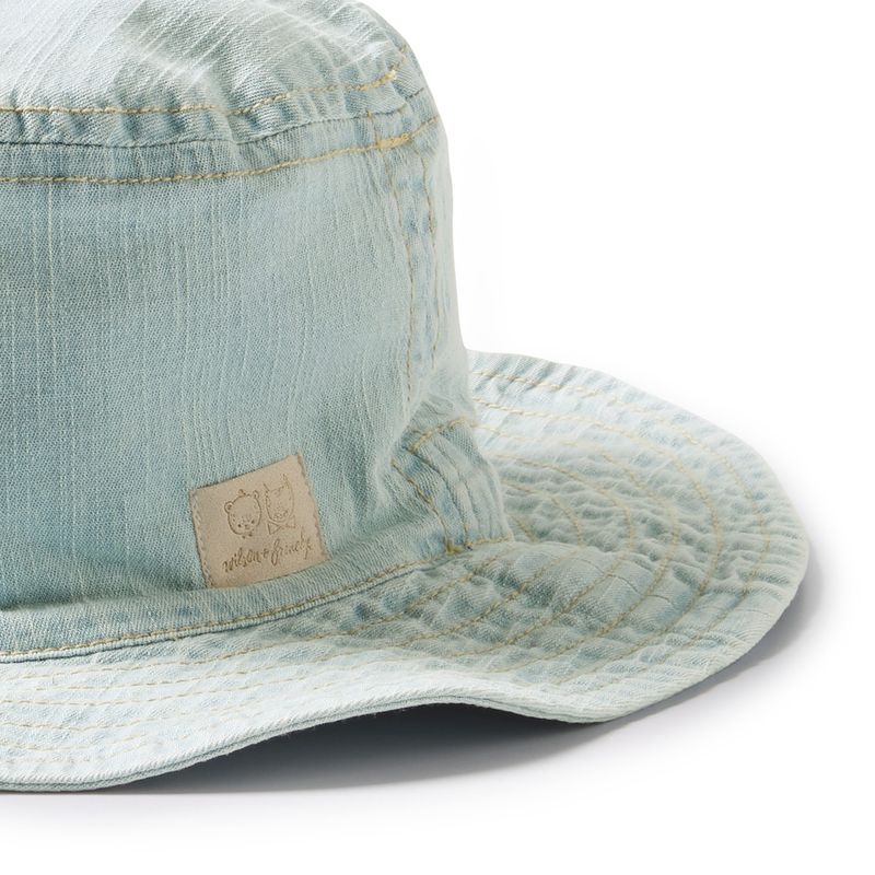 Organic Denim Baby Sun Hat
