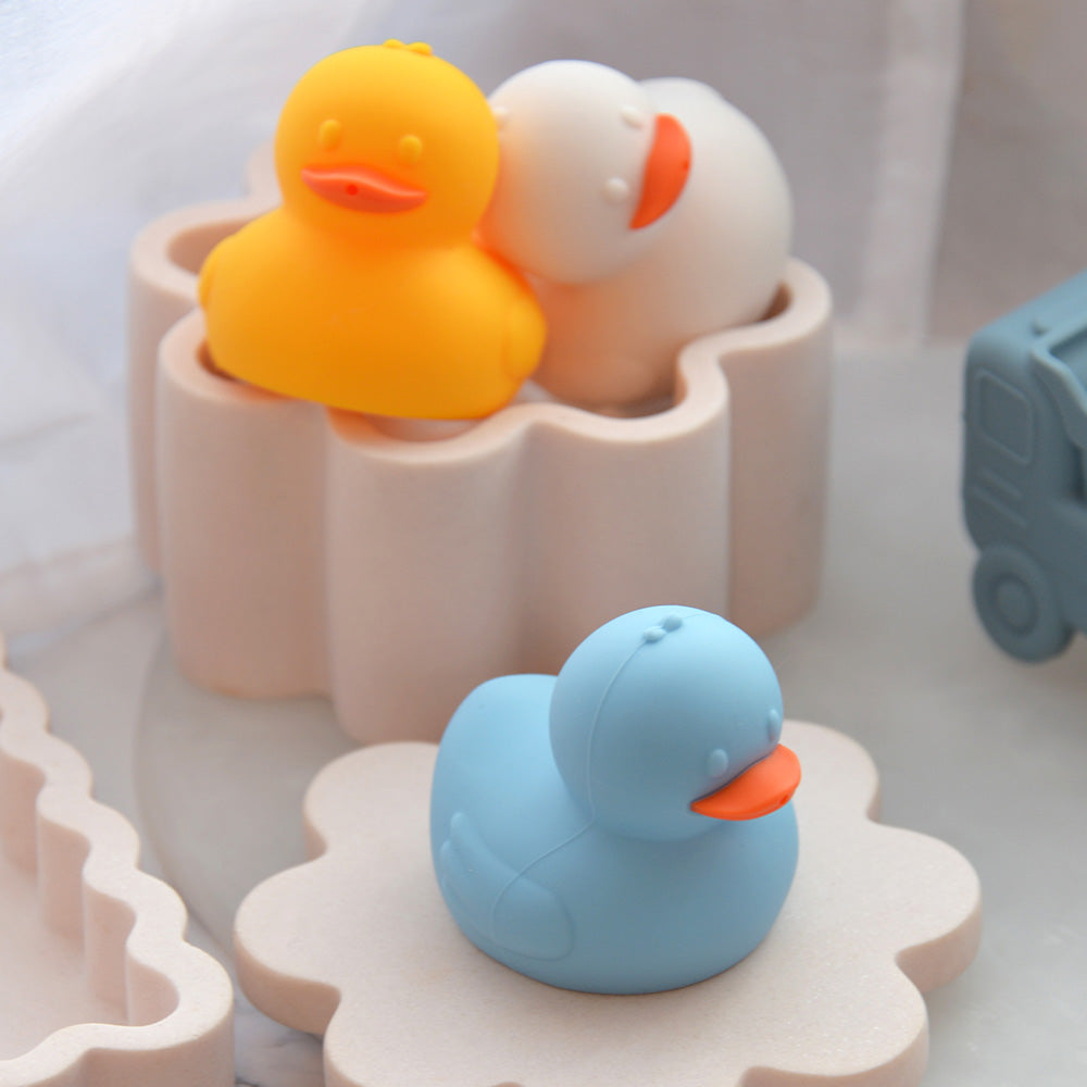 Ducks Silicone Squeezy Bath Toys Set of 3