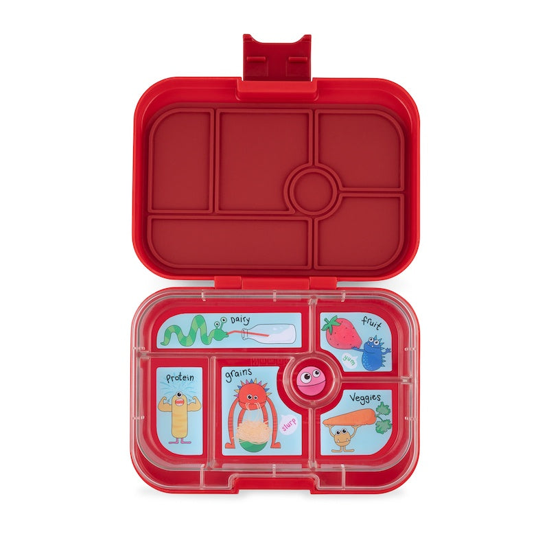Yumbox Original 6 Compartment Bento Box Red Monster