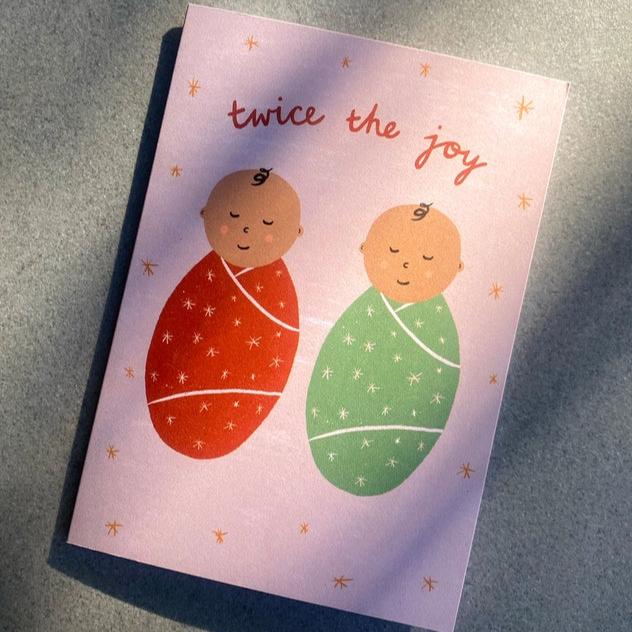 Twice the Joy Greeting Card