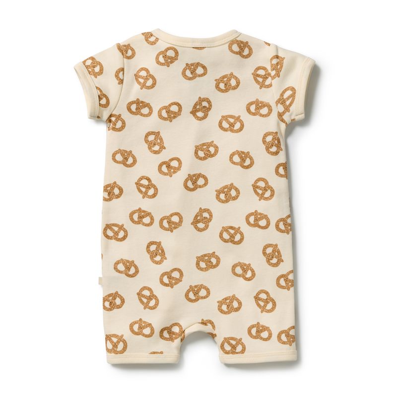 Pretzel Hugs Organic Rib Boyleg Zipsuit