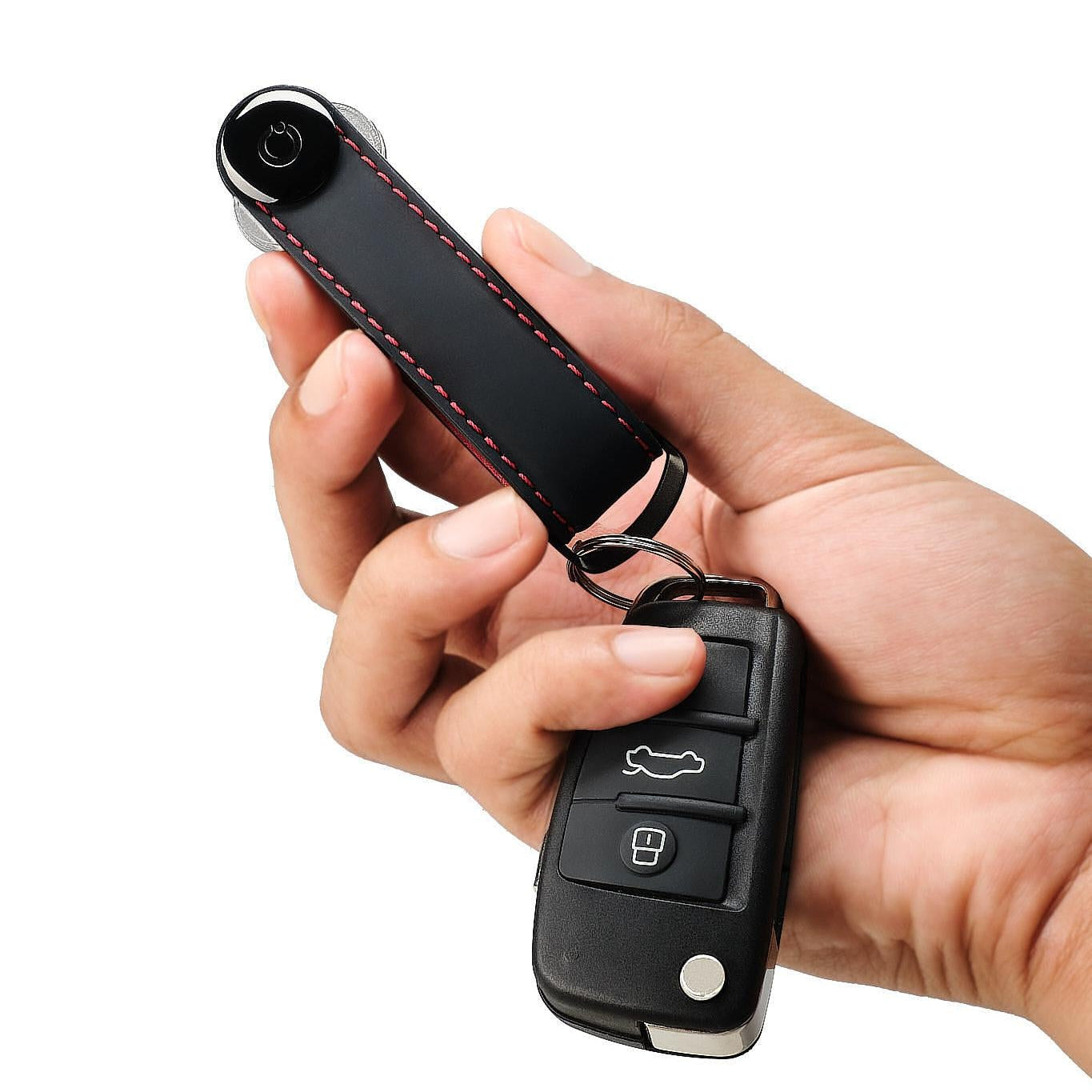 Key Organiser Matte Leather Ember