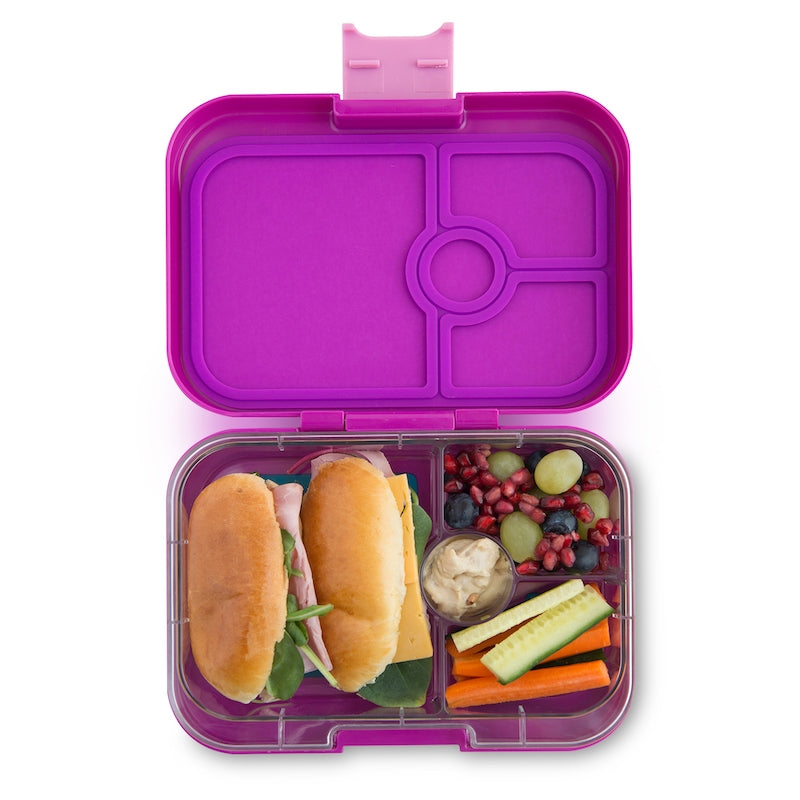 Yumbox Panino 4 Compartment Bento Box Purple Unicorn