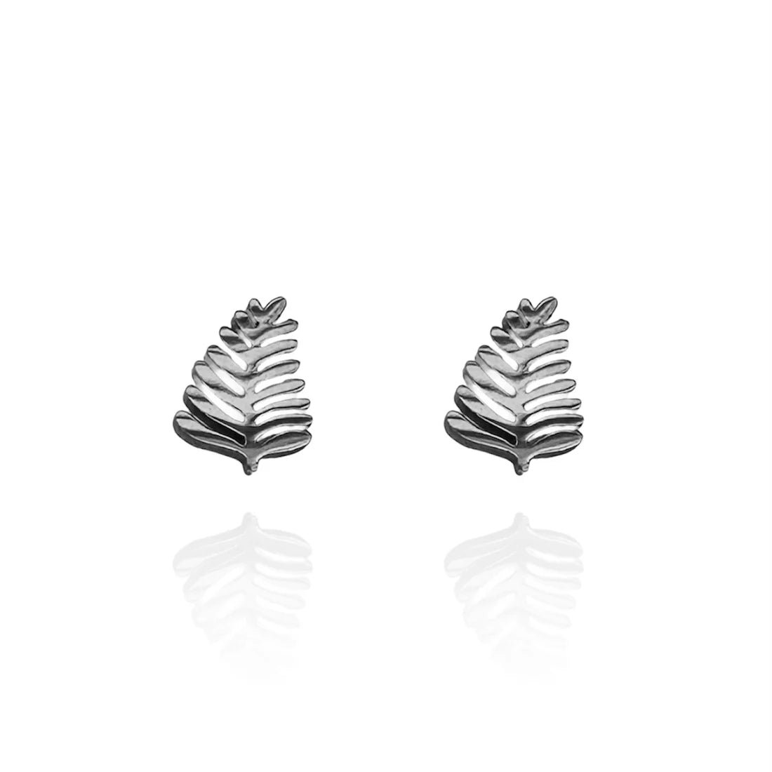 Fern Leaf Stud Earrings