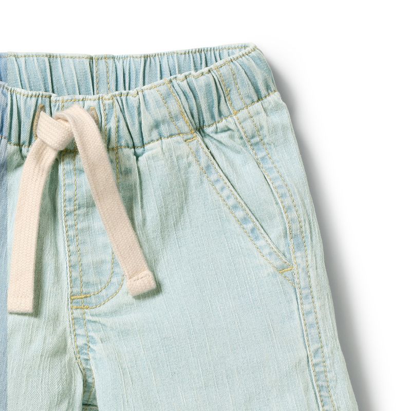 Organic Denim Long Baby Short