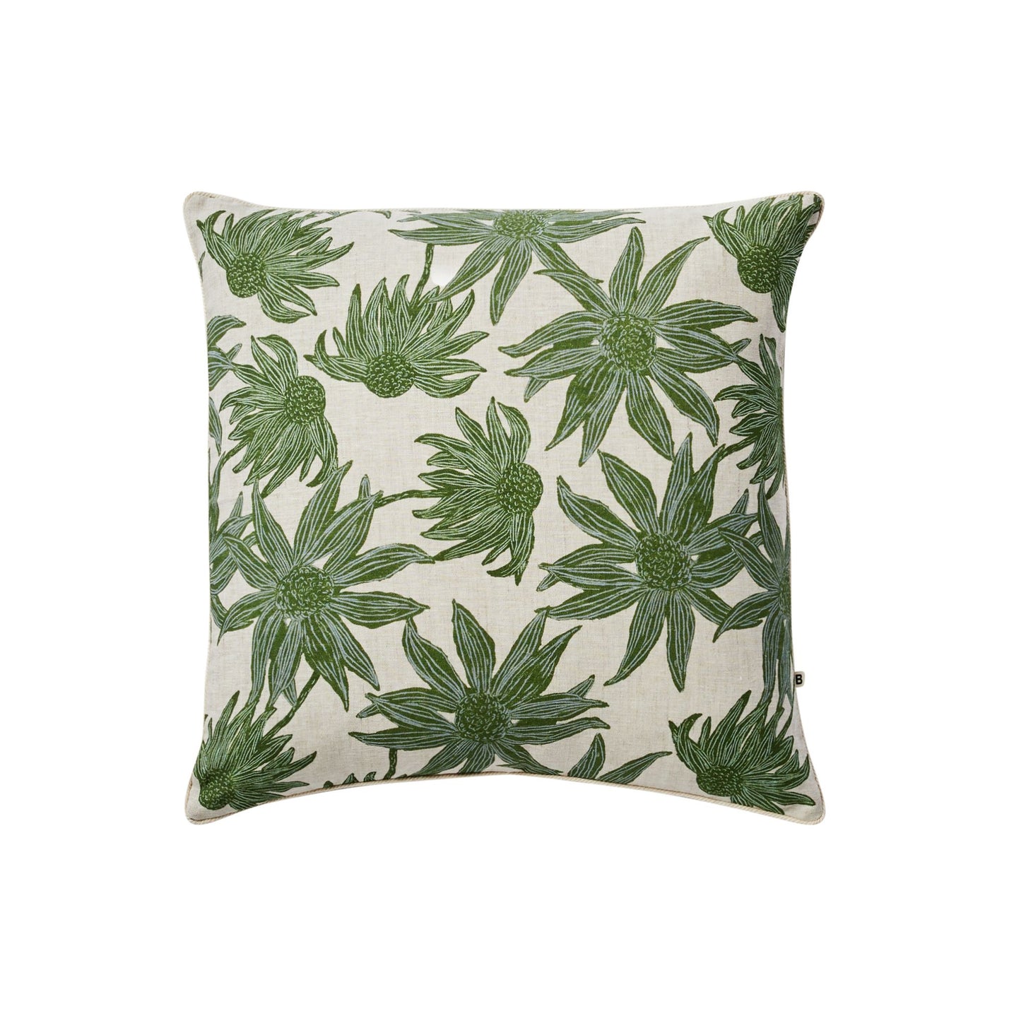 Flannel Flower Khaki Cushion