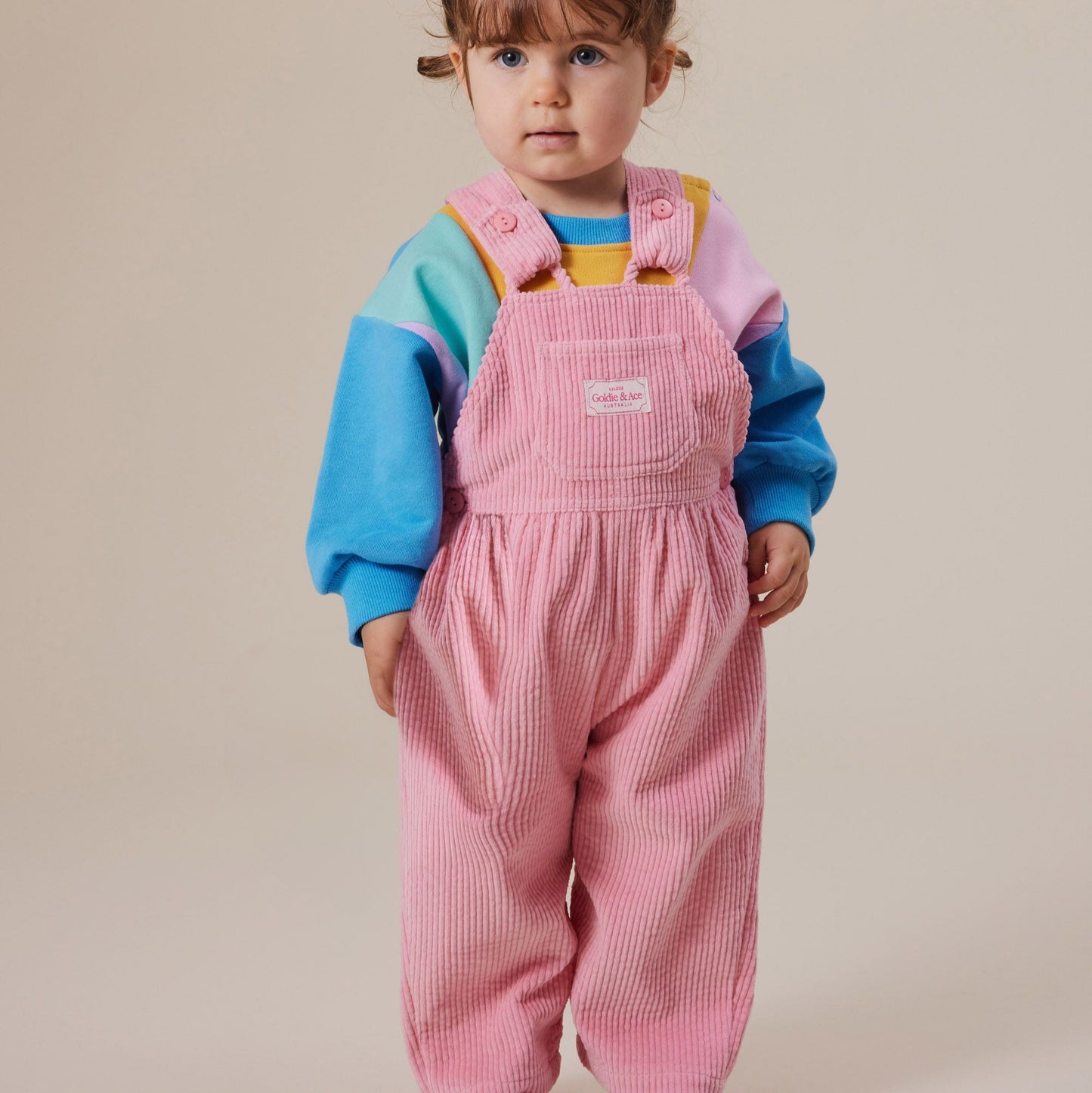 Sammy Corduroy Sweet Pea Baby Overalls