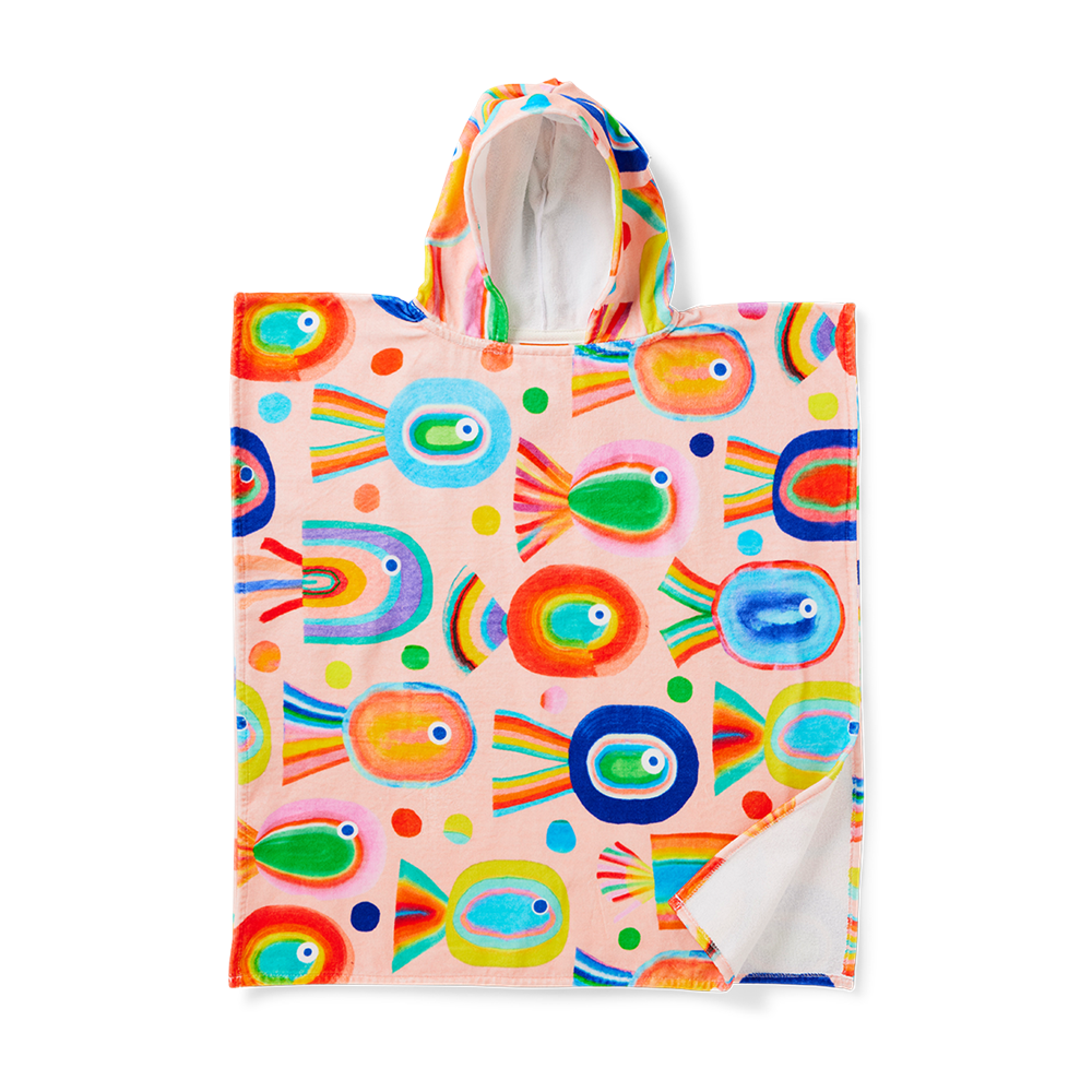 Fancy Fins Kids Hooded Towel