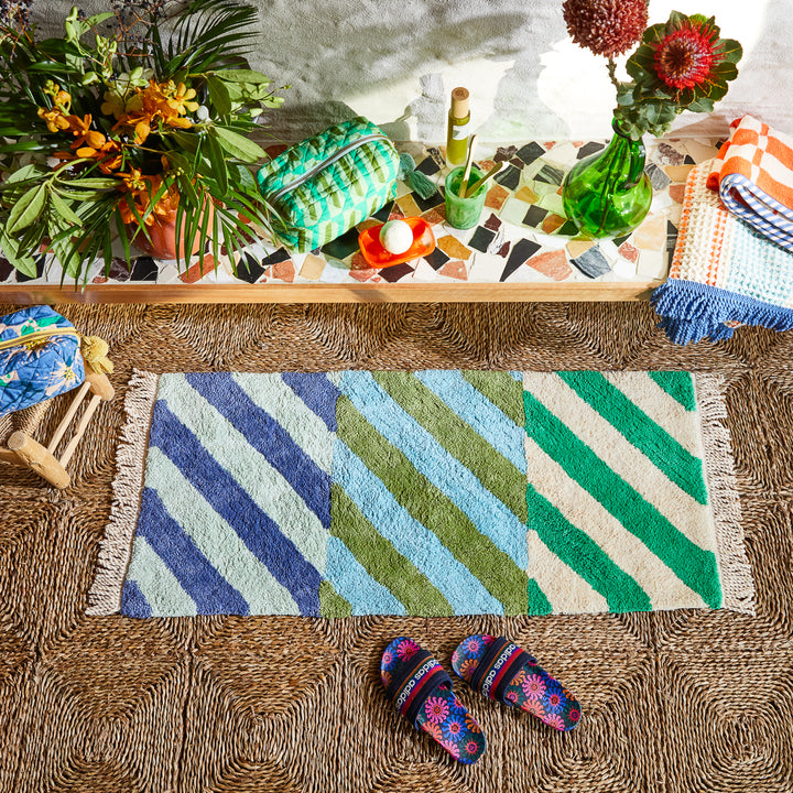 Keddie Stripe Bath Runner