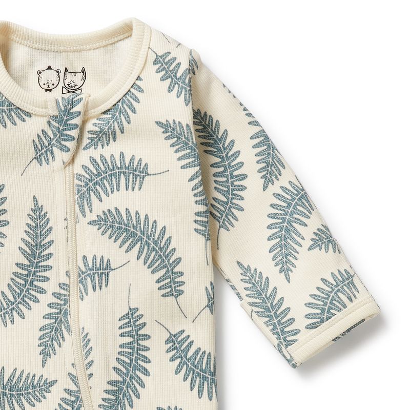 Little Fronds Organic Zipsuit