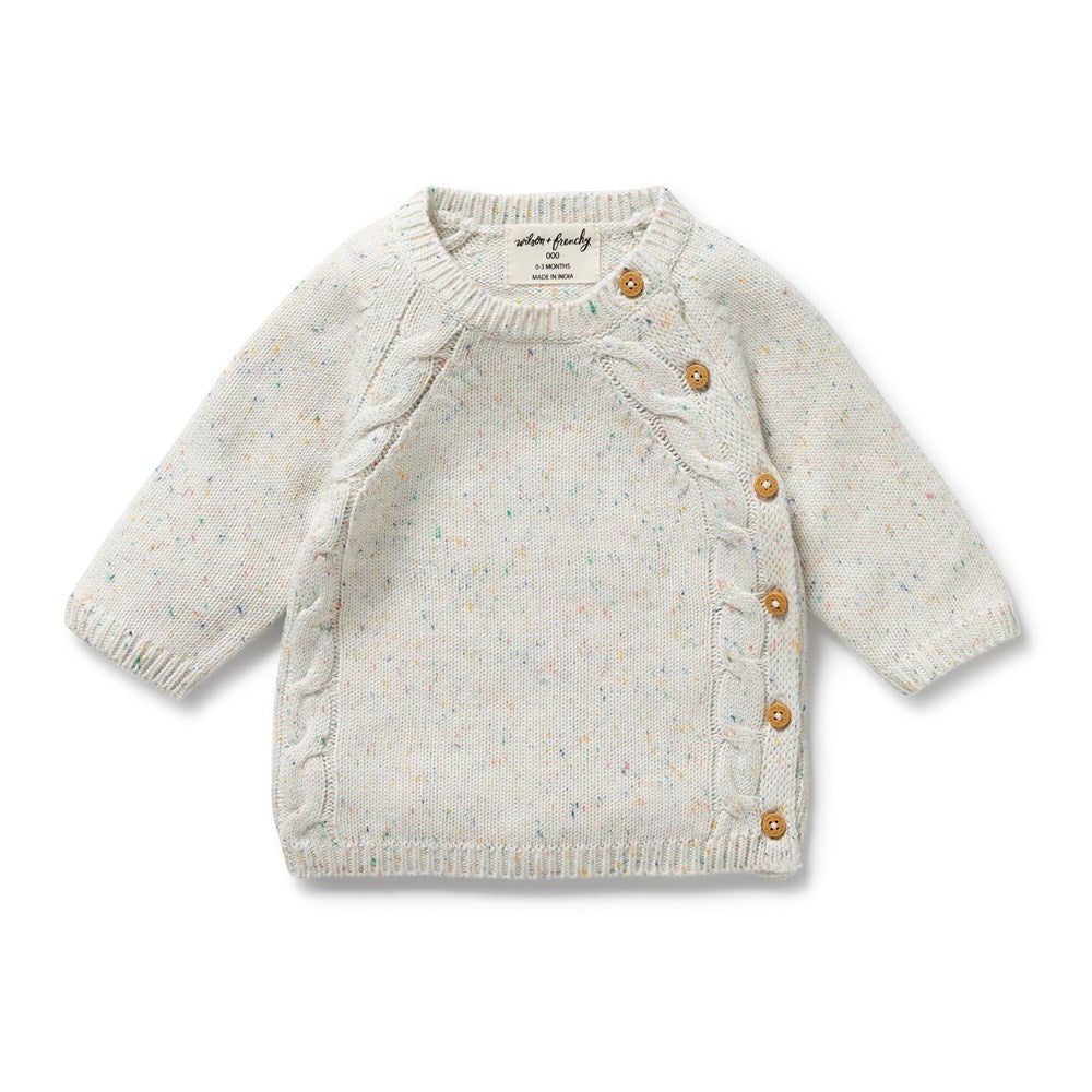 Hundreds and Thousands Organic Knitted Kimono Cardigan