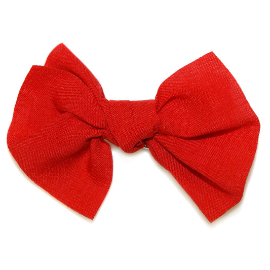 Red Small Bow Clip