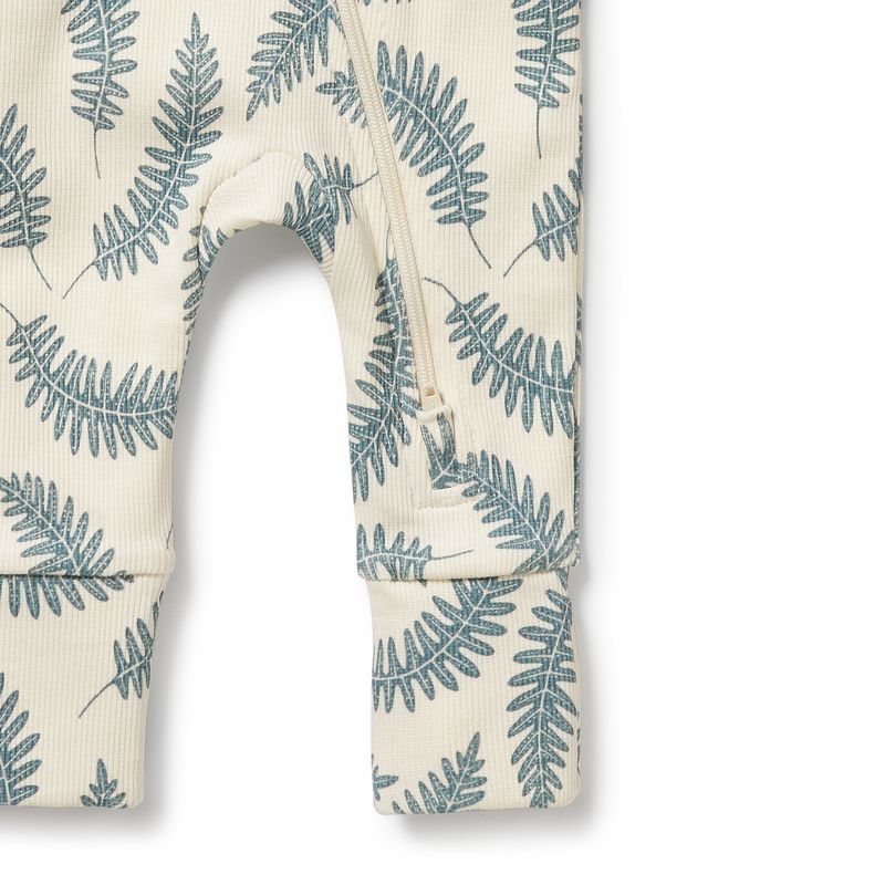 Little Fronds Organic Zipsuit