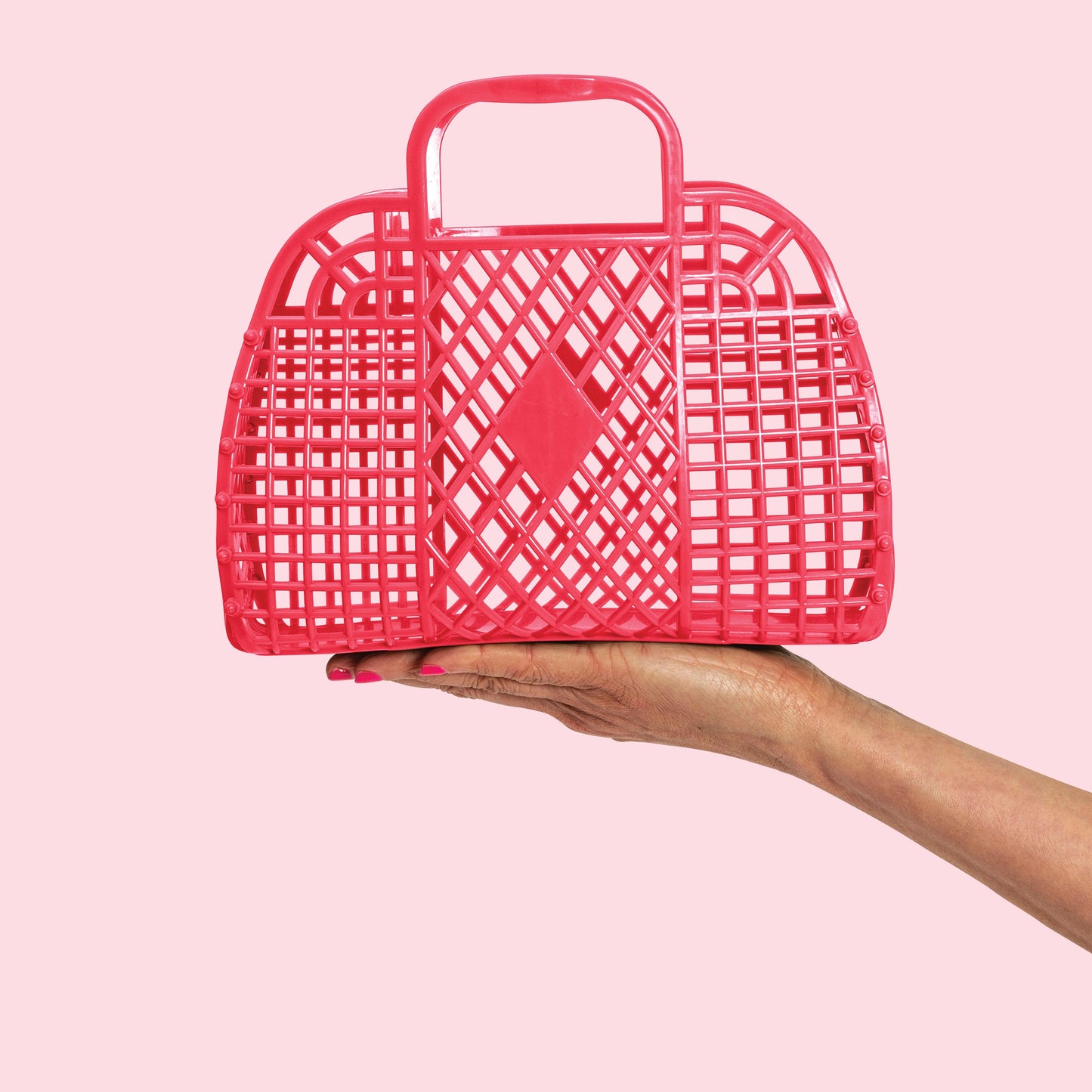 Coral Small Retro Basket