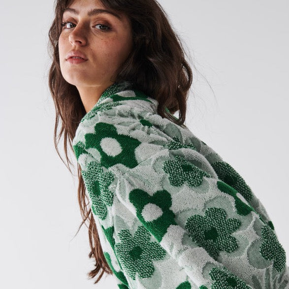 Green House Embossed Terry Bath Robe