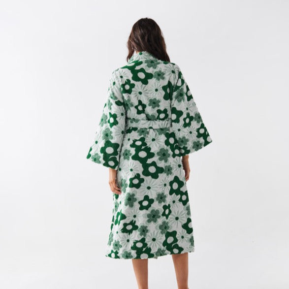 Green House Embossed Terry Bath Robe