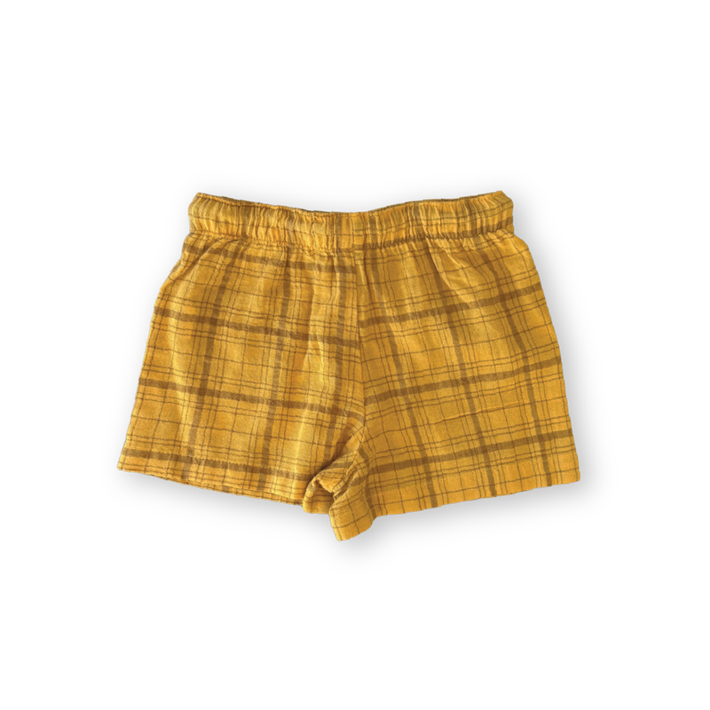 Sunny Plaid Kids Shorts