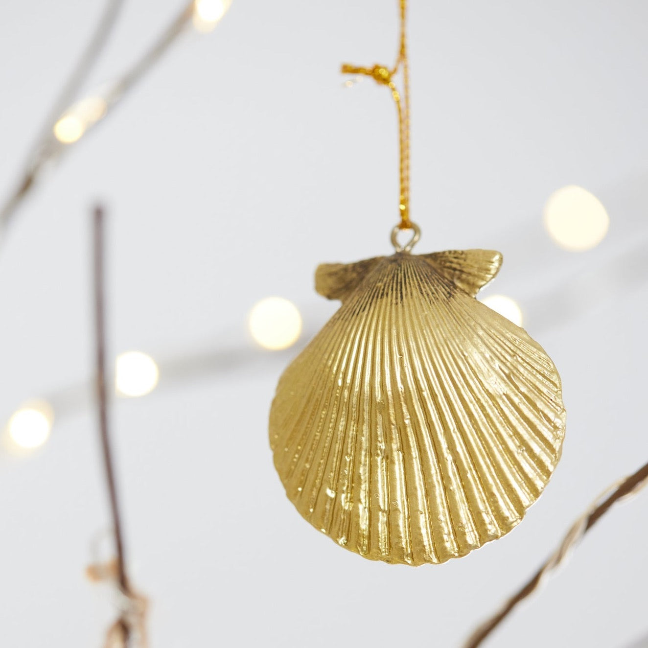 Gold Shell Ornament