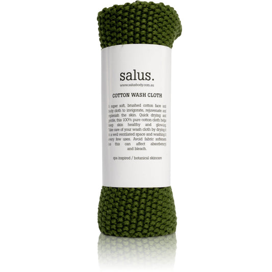 Cotton Wash Cloth Green