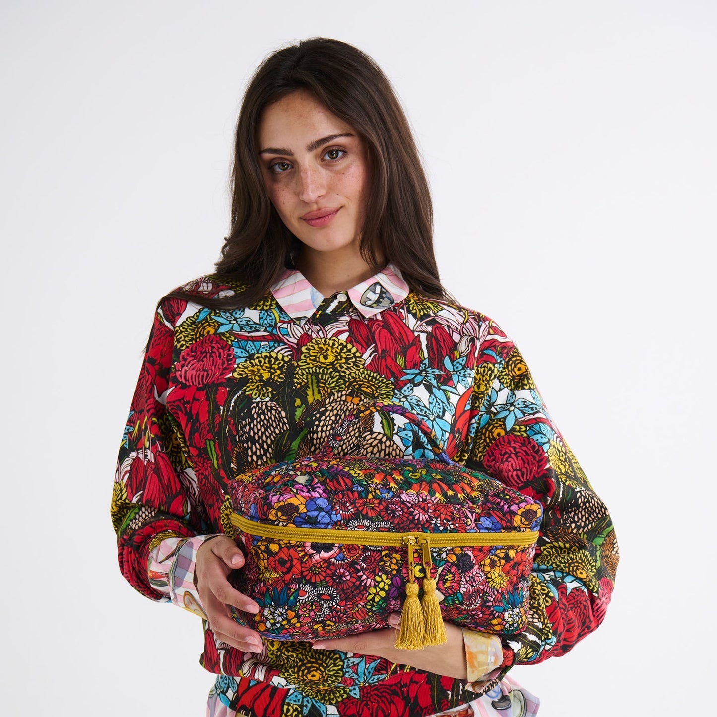 Paradise Quilted Cotton Toiletry Case