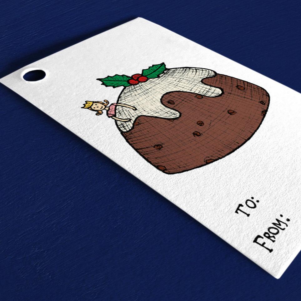 Assorted Christmas Lunch Gift Tags - Pack of 6