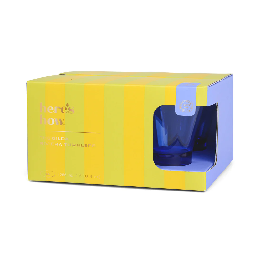 Gilda Tumbler Cobalt Set of 4