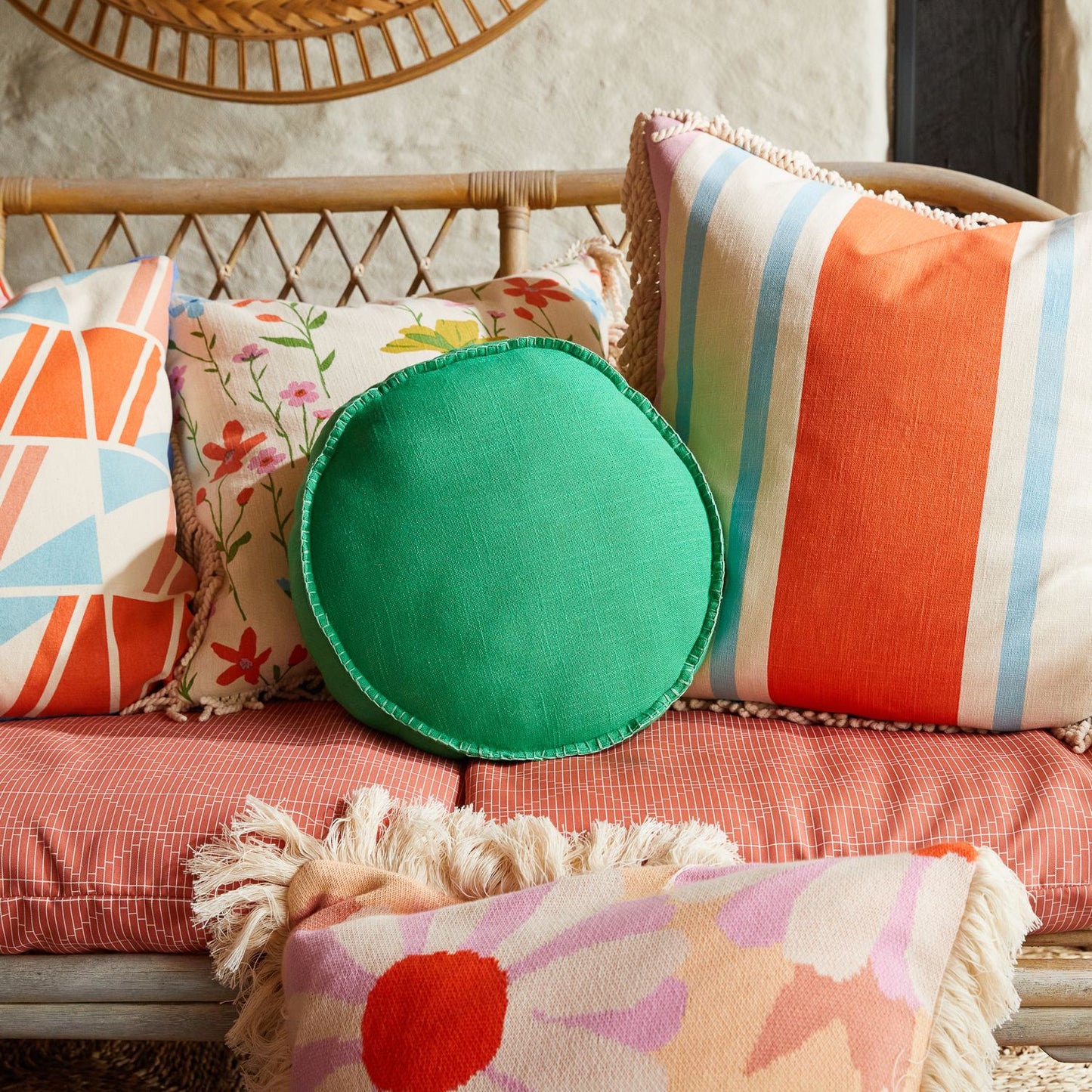 Rylie Round Cushion - Perilla