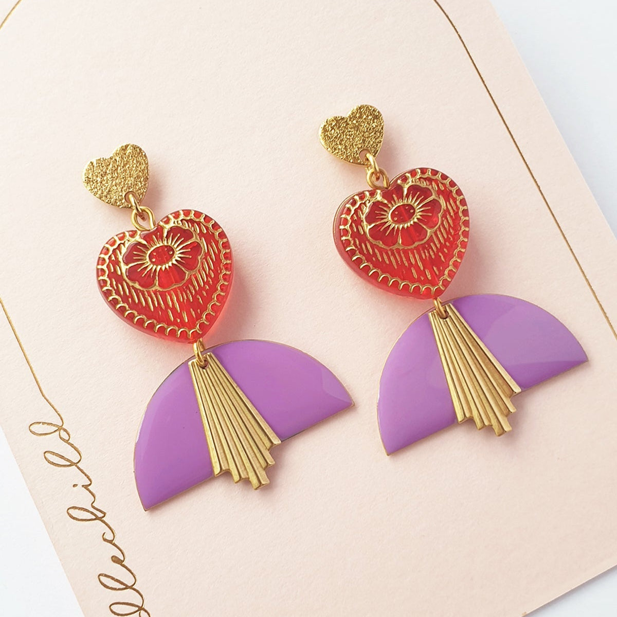 Khalo Earrings Violet