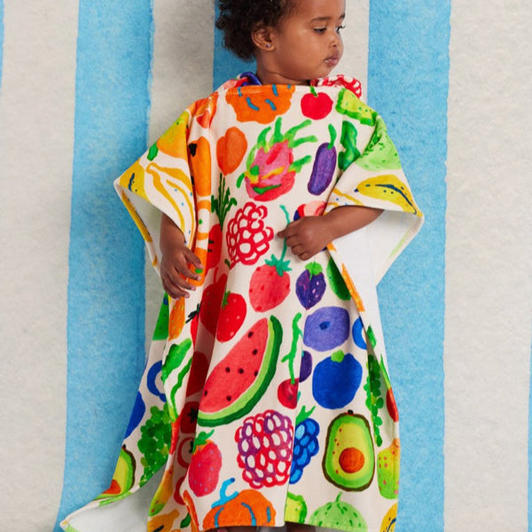 Eat The Rainbow Kids Hooded Towel