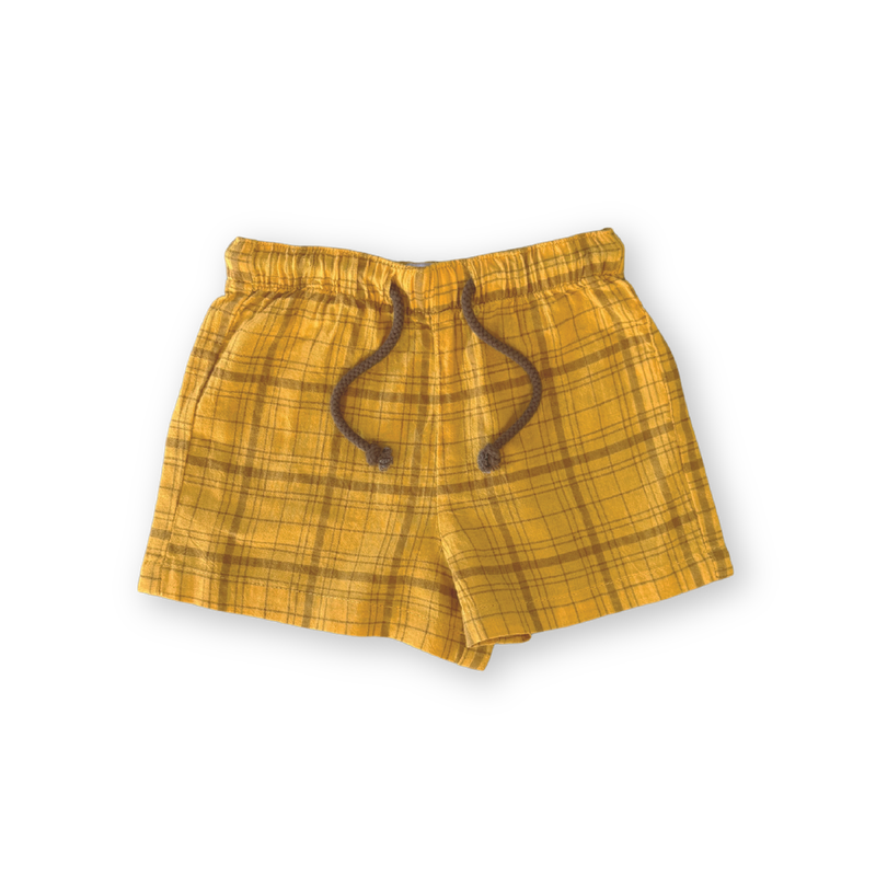 Sunny Plaid Kids Shorts