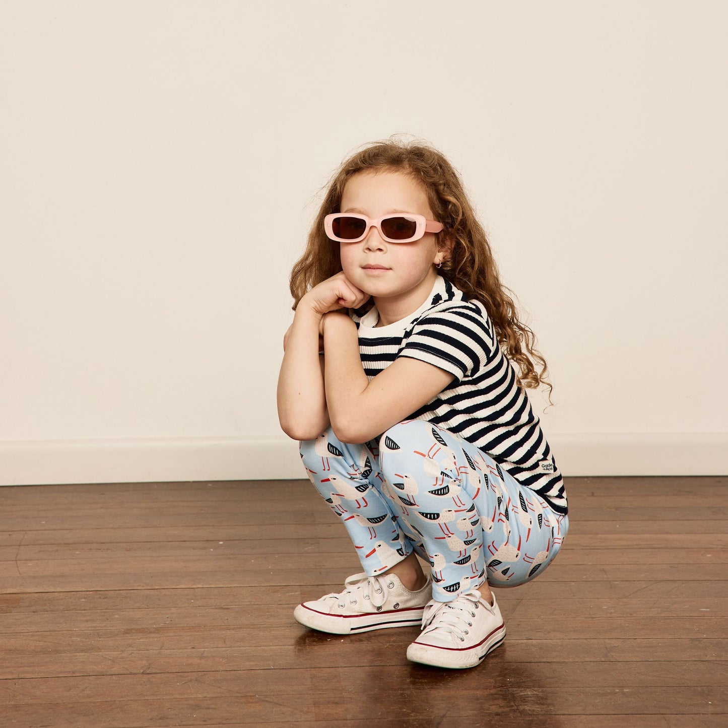Seagulls Print Kids Leggings