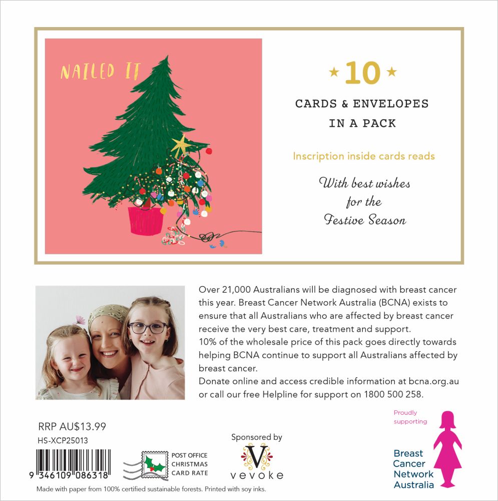 Nailed It Charity Christmas Cards Set of 10