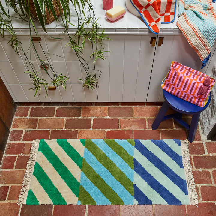 Keddie Stripe Bath Runner