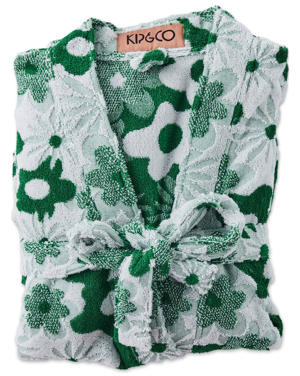 Green House Embossed Terry Bath Robe