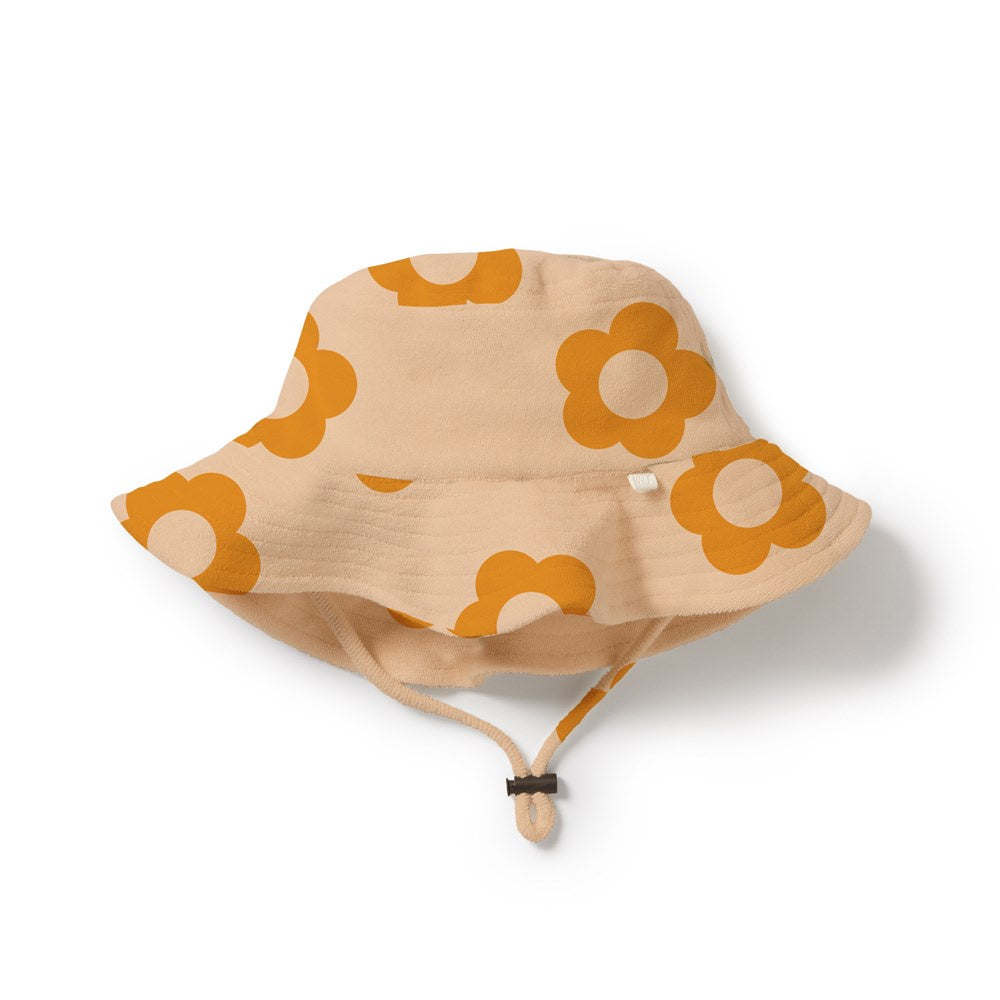Daisy Glow Organic Terry Baby Sun Hat