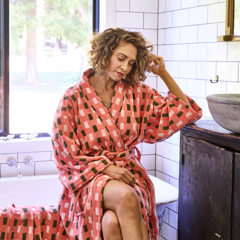 Speckle Terry Bath Robe