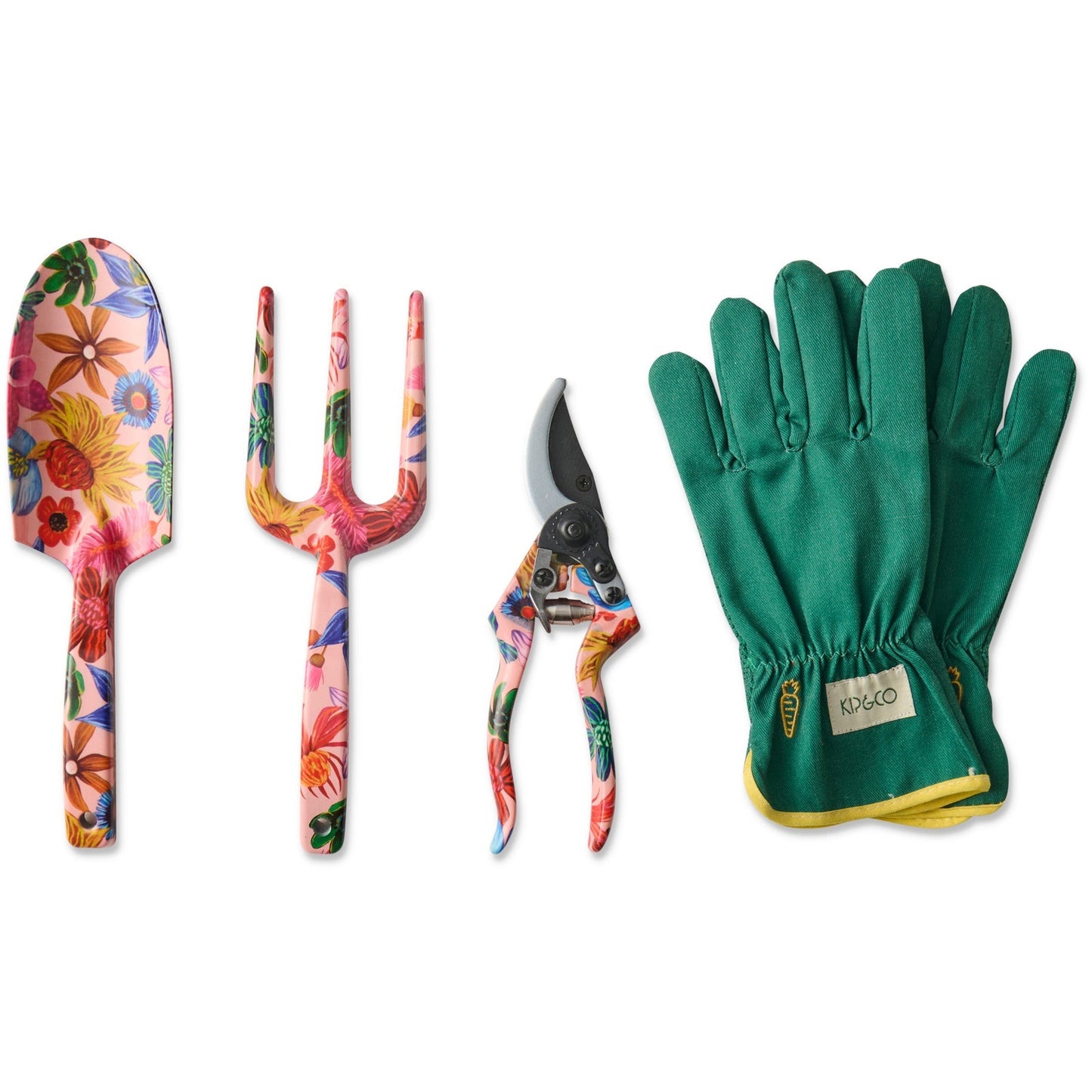 Wild Flowers In Bloom Garden Tools and Gloves Set