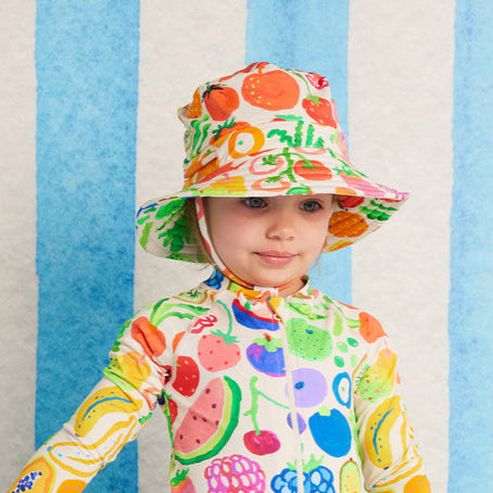 Eat The Rainbow Baby & Kids Swim Bucket Hat