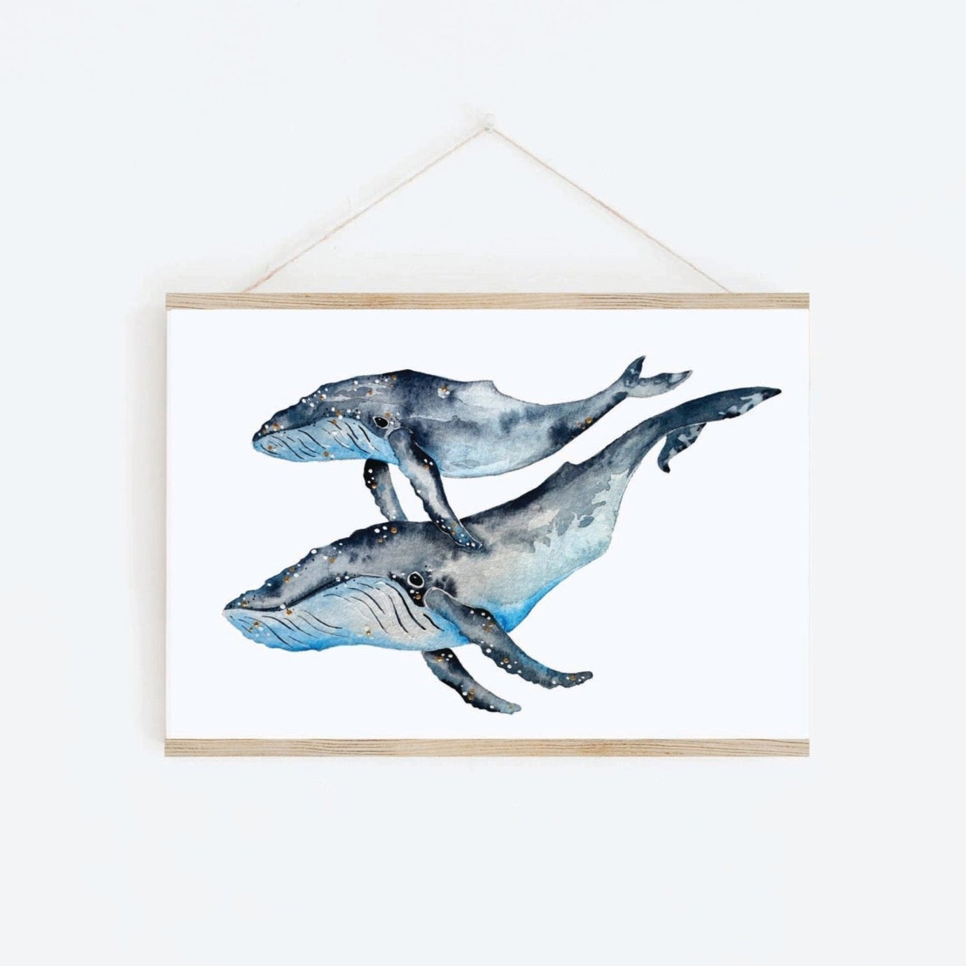 Whale Mum & Calf Print